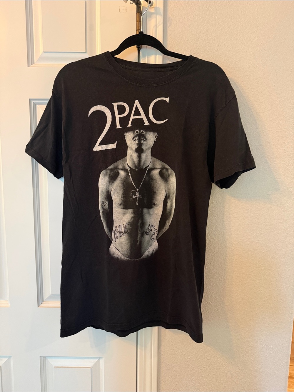 Black 2PAC Graphic Short Sleeve Tee - Unbranded